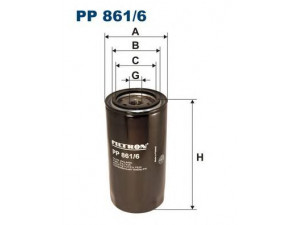 FILTRON PP861/6 kuro filtras
1399760, 2992241, 504033400, 16400LA40A