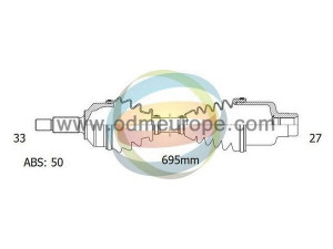 ODM-MULTIPARTS 18-221121 kardaninis velenas 
 Ratų pavara -> Kardaninis velenas