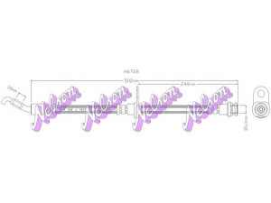 Brovex-Nelson H6728 stabdžių žarnelė 
 Stabdžių sistema -> Stabdžių žarnelės
4709839, 93195274, 5155062J00, 4709839