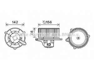 AVA QUALITY COOLING KA8254 elektrovariklis, vidinis pūtiklis 
 Šildymas / vėdinimas -> Orpūtė/dalys
971093C000