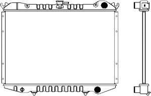 SAKURA  Automotive 1120-0107 radiatorius, variklio aušinimas