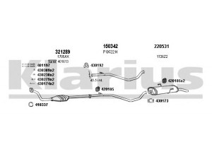 KLARIUS 630590E išmetimo sistema 
 Išmetimo sistema -> Išmetimo sistema, visa