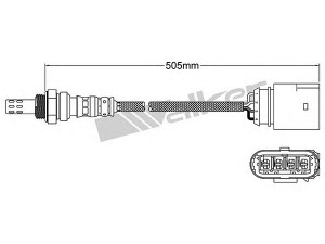 WALKER PRODUCTS 250-24560 lambda jutiklis 
 Variklis -> Variklio elektra
030 906 265 CB, 030 906 265 CB