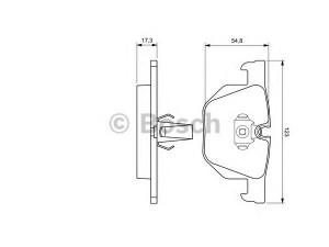 BOSCH 0 986 424 653 stabdžių trinkelių rinkinys, diskinis stabdys
34 21 6 753 850, 34 21 6 758 870