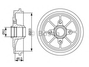 BOSCH 0 986 477 126 stabdžių būgnas 
 Stabdžių sistema -> Būgninis stabdys -> Stabdžių būgnas
4247 40, 4247 40