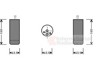 VAN WEZEL 0600D063 džiovintuvas, oro kondicionierius 
 Oro kondicionavimas -> Džiovintuvas
64538377330, 837733, 8377330