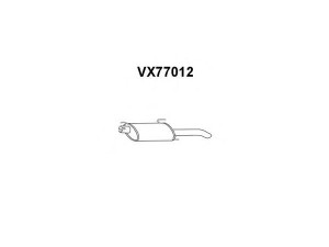 VENEPORTE VX77012 galinis duslintuvas 
 Išmetimo sistema -> Duslintuvas
5852896, 5852896, 5852896
