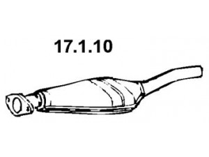 EBERSPÄCHER 17.1.10 katalizatoriaus keitiklis 
 Išmetimo sistema -> Katalizatoriaus keitiklis
7700774983, 7700798058
