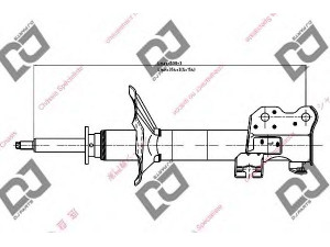 DJ PARTS DS1133GS amortizatorius 
 Pakaba -> Amortizatorius
543031N310, 543031N325, 543031N510