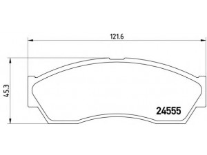 BREMBO P 52 019 stabdžių trinkelių rinkinys, diskinis stabdys 
 Techninės priežiūros dalys -> Papildomas remontas
277942100114, 277942100134
