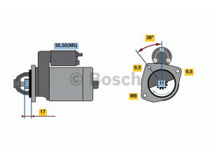 BOSCH 0 986 023 580 starteris 
 Elektros įranga -> Starterio sistema -> Starteris
5802 AE, 5802 AF, 5802 AG, 5802 CE