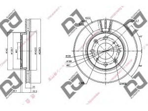 DJ PARTS BD1352 stabdžių diskas 
 Dviratė transporto priemonės -> Stabdžių sistema -> Stabdžių diskai / priedai
45251-S50-G00, 45251-SAA-G00, 45251-SAA-G10