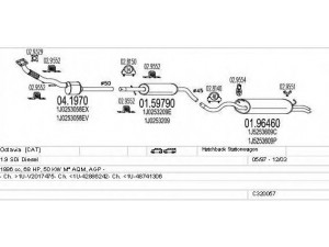 MTS C320057004835 išmetimo sistema 
 Išmetimo sistema -> Išmetimo sistema, visa