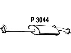 FENNO P3044 vidurinis duslintuvas 
 Išmetimo sistema -> Duslintuvas
WCD105190