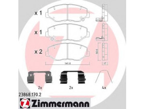 ZIMMERMANN 23868.170.2 stabdžių trinkelių rinkinys, diskinis stabdys 
 Techninės priežiūros dalys -> Papildomas remontas
45022-S9A-A01, 45022-S9A-E50, 45022-S9A-E60