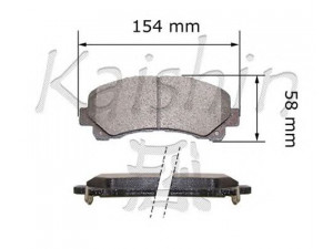 KAISHIN FK4057 stabdžių trinkelių rinkinys, diskinis stabdys 
 Techninės priežiūros dalys -> Papildomas remontas
8979474660, 8979475710, 8980791040