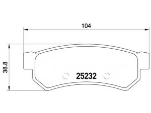 BREMBO P 10 053 stabdžių trinkelių rinkinys, diskinis stabdys 
 Techninės priežiūros dalys -> Papildomas remontas
96800089