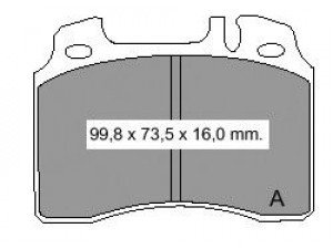 VEMA 834800 stabdžių trinkelių rinkinys, diskinis stabdys
0014209820, 0024201520, 0024201920