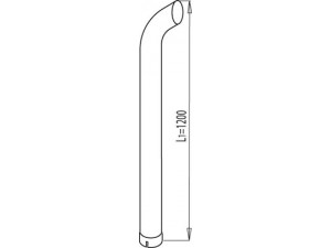 DINEX 68661 išleidimo kolektorius 
 Išmetimo sistema -> Išmetimo vamzdžiai
391112
