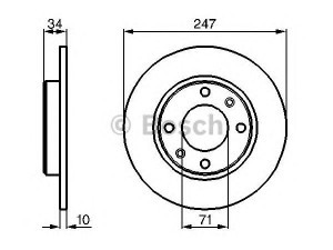 BOSCH 0 986 478 359 stabdžių diskas 
 Dviratė transporto priemonės -> Stabdžių sistema -> Stabdžių diskai / priedai
4246 A1, 4246 A2, 4246 G9, 4246 A1