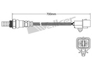 WALKER PRODUCTS 250-24982 lambda jutiklis 
 Išmetimo sistema -> Jutiklis/zondas
39210 2B030, 3921003010, 392102B010