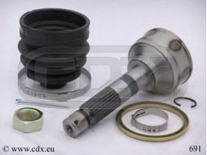 CDX 691 jungčių komplektas, kardaninis velenas 
 Ratų pavara -> Sujungimai/komplektas