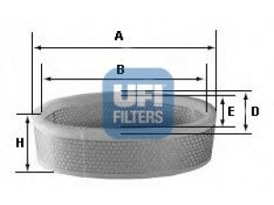 UFI 27.916.00 oro filtras 
 Techninės priežiūros dalys -> Techninės priežiūros intervalai
5007390, 5009681, 93152059, 1445-37