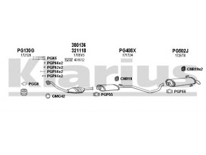KLARIUS 630316U išmetimo sistema 
 Išmetimo sistema -> Išmetimo sistema, visa