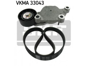 SKF VKMA 33043 V formos rumbuotas diržas, komplektas 
 Techninės priežiūros dalys -> Techninės priežiūros intervalai
60625590, 037 903 137 G, 16 138 441 80