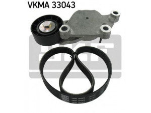 SKF VKMA 33043 V formos rumbuotas diržas, komplektas 
 Techninės priežiūros dalys -> Techninės priežiūros intervalai
60625590, 037 903 137 G, 16 138 441 80