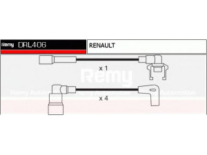 DELCO REMY DRL406 uždegimo laido komplektas 
 Kibirkšties / kaitinamasis uždegimas -> Uždegimo laidai/jungtys
7700749517, 7700850309