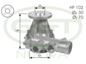 GGT PA12022 vandens siurblys 
 Aušinimo sistema -> Vandens siurblys/tarpiklis -> Vandens siurblys
162060702401, 162060702402, 60533508