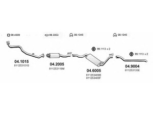 ASSO ART0216 išmetimo sistema 
 Išmetimo sistema -> Išmetimo sistema, visa