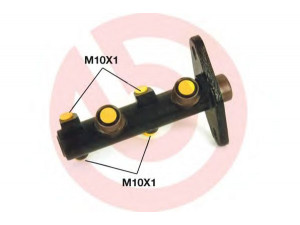 BREMBO M 24 011 pagrindinis cilindras, stabdžiai 
 Stabdžių sistema -> Pagrindinis stabdžių cilindras
1007616, 1015248, 1031616, 96FB2140BE