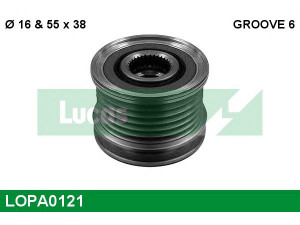 LUCAS ENGINE DRIVE LOPA0121 laisvos eigos sankaba, kint. sr. generatorius 
 Diržinė pavara -> Laisvos eigos sankaba, kint. sr. generatorius
12317561556, 12317575518