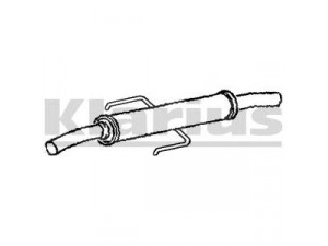 KLARIUS TY602C vidurinis duslintuvas 
 Išmetimo sistema -> Duslintuvas
174200D060