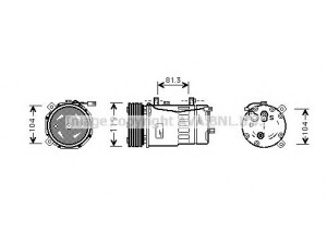 AVA QUALITY COOLING VWK046 kompresorius, oro kondicionierius 
 Oro kondicionavimas -> Kompresorius/dalys
1J0820803E