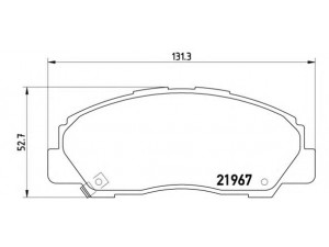 BREMBO P 16 010 stabdžių trinkelių rinkinys, diskinis stabdys 
 Techninės priežiūros dalys -> Papildomas remontas
0449187611, 0449187612, 0449187612000