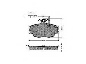 SPIDAN 30947 stabdžių trinkelių rinkinys, diskinis stabdys
95 658 557