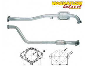 MAGNAFLOW 85864D katalizatoriaus keitiklis 
 Išmetimo sistema -> Katalizatoriaus keitiklis
858093