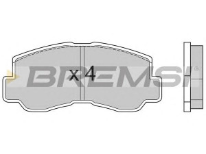 BREMSI BP2508 stabdžių trinkelių rinkinys, diskinis stabdys 
 Techninės priežiūros dalys -> Papildomas remontas
MB058197, MB058916, MB082439, MB150673