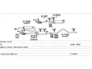MTS C210575009328 išmetimo sistema 
 Išmetimo sistema -> Išmetimo sistema, visa