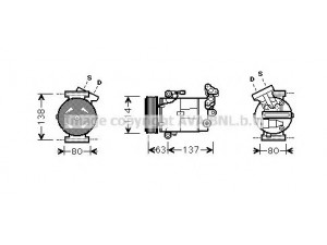 AVA QUALITY COOLING RTK437 kompresorius, oro kondicionierius 
 Oro kondicionavimas -> Kompresorius/dalys
92600JD200, 8200421255, 8200688814