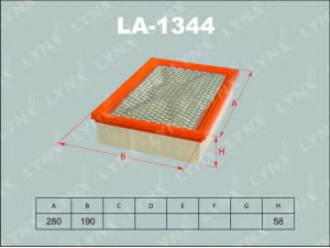 LYNXauto LA-1344 oro filtras 
 Techninės priežiūros dalys -> Techninės priežiūros intervalai
16209-43004, 23110-05322, 23190-05320