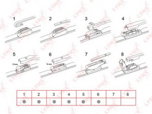 LYNXauto XF350 valytuvo gumelė
85212-97402, 1554033, 1556082, 76630-SMA-0043