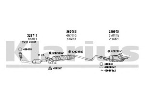 KLARIUS 391421E išmetimo sistema 
 Išmetimo sistema -> Išmetimo sistema, visa