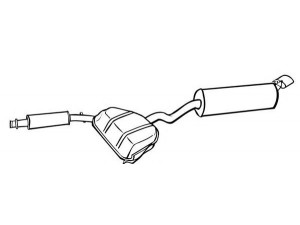 WALKER 17856 galinis duslintuvas 
 Išmetimo sistema -> Duslintuvas
60565539, 60574432, 60582371