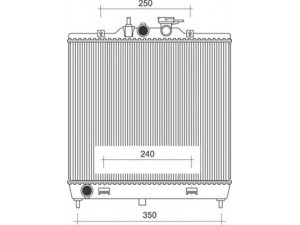 MAGNETI MARELLI 350213940000 radiatorius, variklio aušinimas 
 Aušinimo sistema -> Radiatorius/alyvos aušintuvas -> Radiatorius/dalys
25310-07000, 2531007000