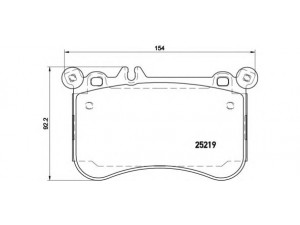 BREMBO P 50 097 stabdžių trinkelių rinkinys, diskinis stabdys 
 Techninės priežiūros dalys -> Papildomas remontas
0064200520, 0064206620, 74206920