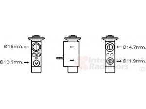 VAN WEZEL 06001441 išsiplėtimo vožtuvas, oro kondicionavimas 
 Oro kondicionavimas -> Vožtuvai
6411 6968 202, 64116968202